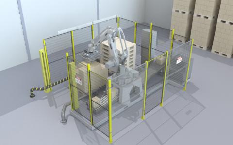 Compact Robotic palletiser